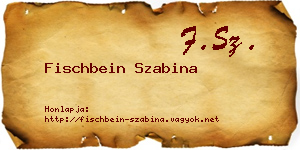 Fischbein Szabina névjegykártya